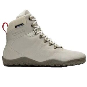 VivoBarefoot Tracker Firm Ground Waterproof Mid Cream Hiking Boots Womens US 7.5